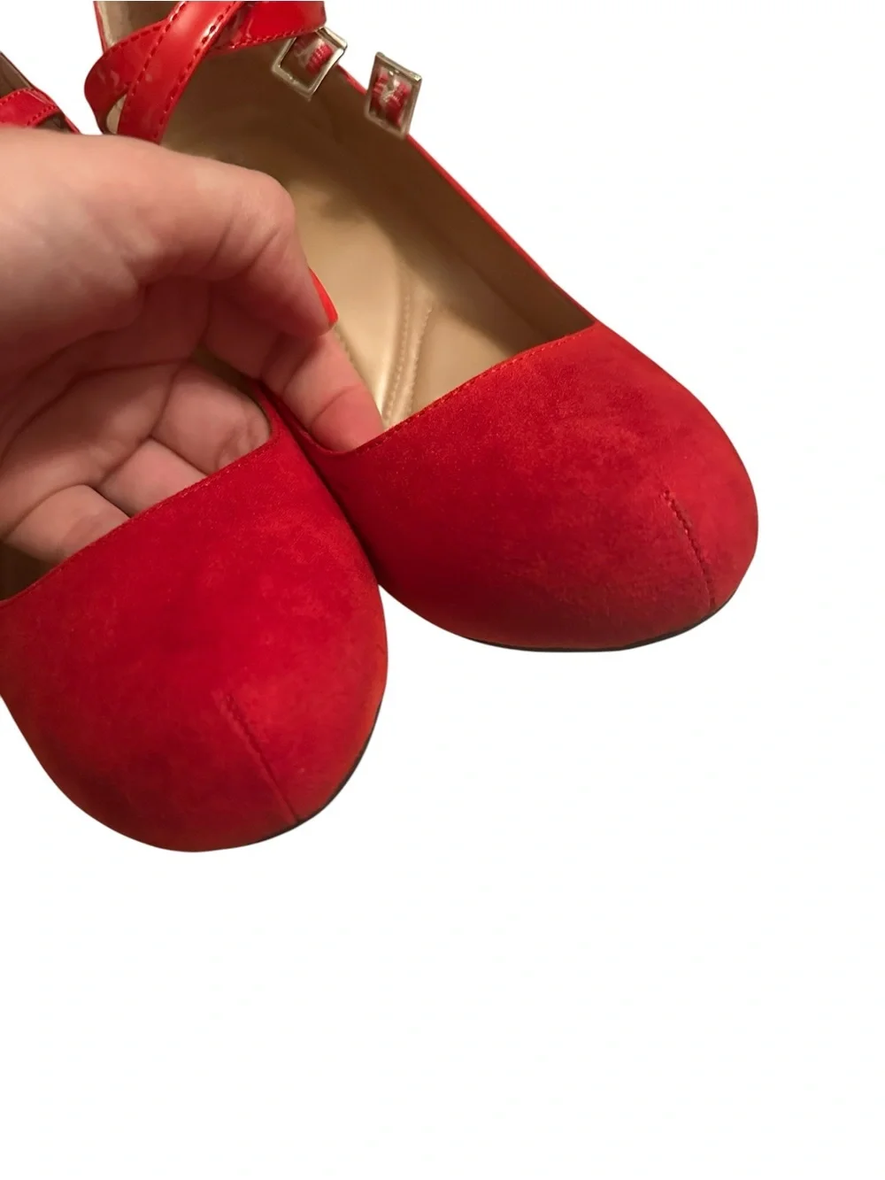 Women’s Style & Co Red Mary Jane Pumps with Double Strap Size 9